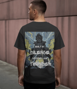 Built in Silence. Dropped Like Thunder – Oversized Tee