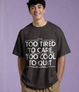 Too Tired  –  Unisex Oversized Tee