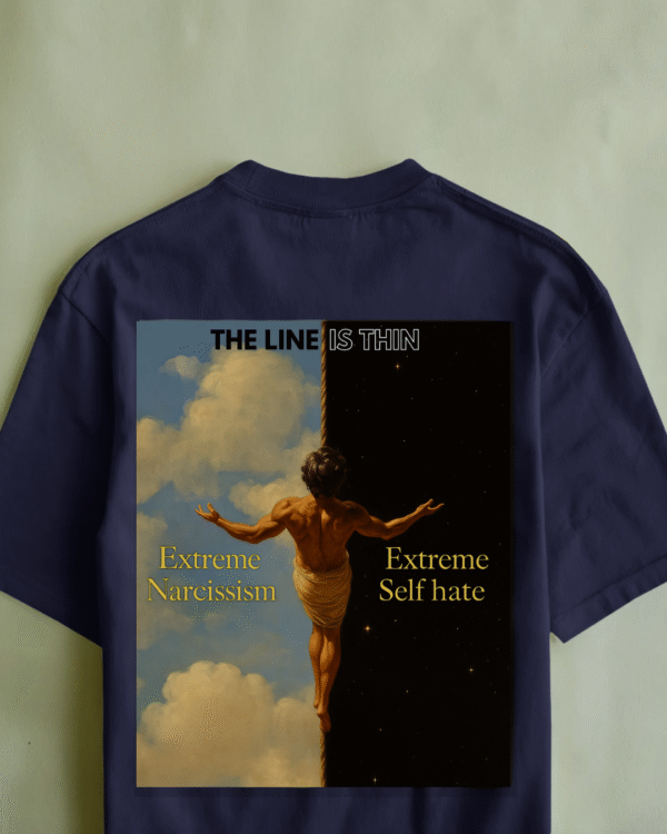 Narcissism - Unisex Oversized Tee - Image 4