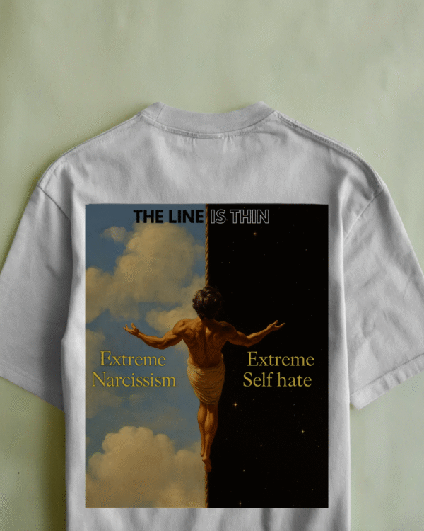 Narcissism - Unisex Oversized Tee - Image 3