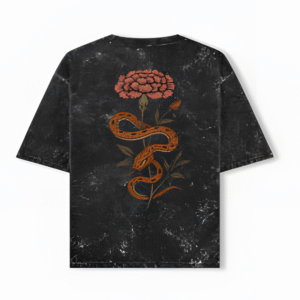 Devil’s Rose-Unisex Acid Washed O.Tee