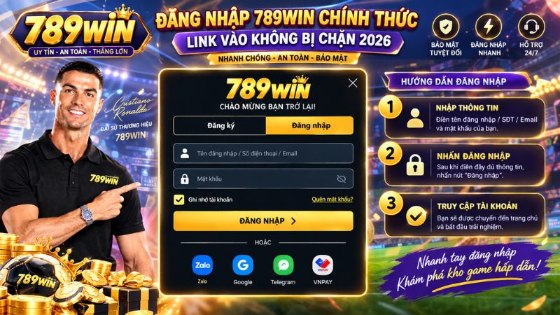 Biểu mẫu điền thông tin đăng nhập 789win