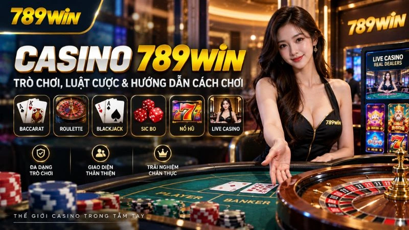 Casino 789WIN – Các Trò Chơi & Hướng Dẫn Cách Chơi